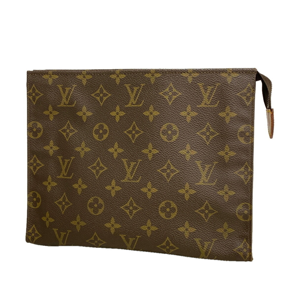 Louis Vuitton Monogram Pochette Toilette 26 M47542 Brown Women's Bag/Pouch